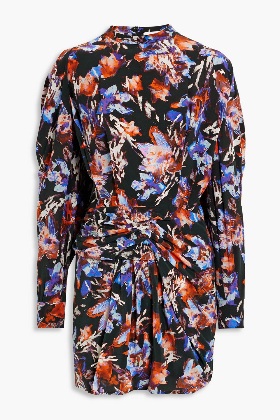 Iro Merera Silk-blend Mini Dress In Purple