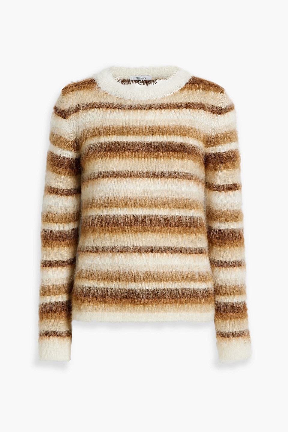 MAX MARA COLONIA STRIPED MOHAIR-BLEND SWEATER