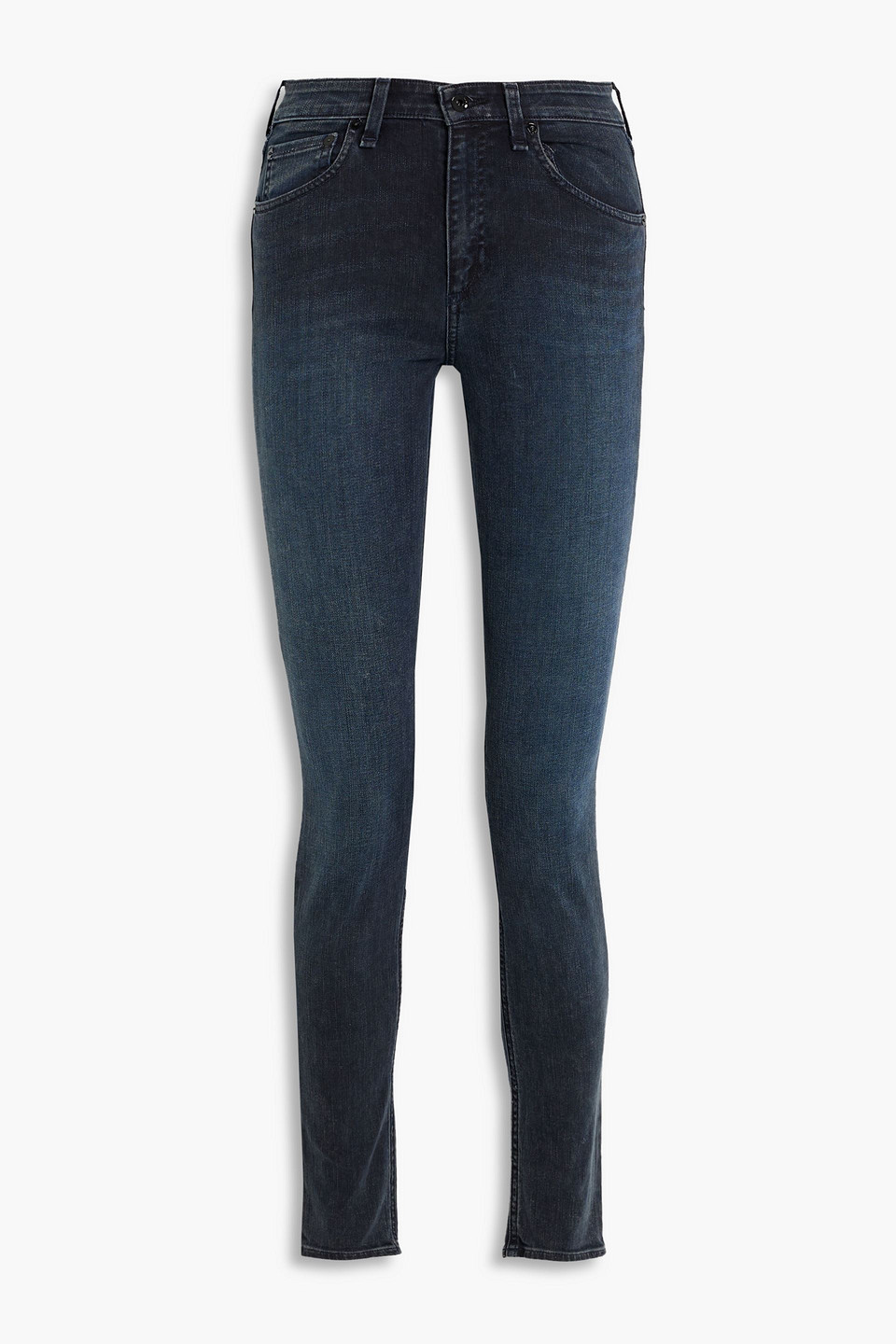 Rag & Bone Nina High-rise Skinny Jeans In Dark Denim