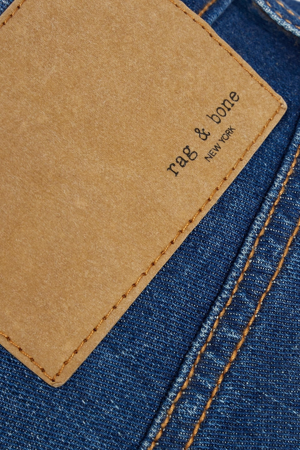 Rag & Bone Maya Cropped High-rise Flared Jeans In Mid Denim