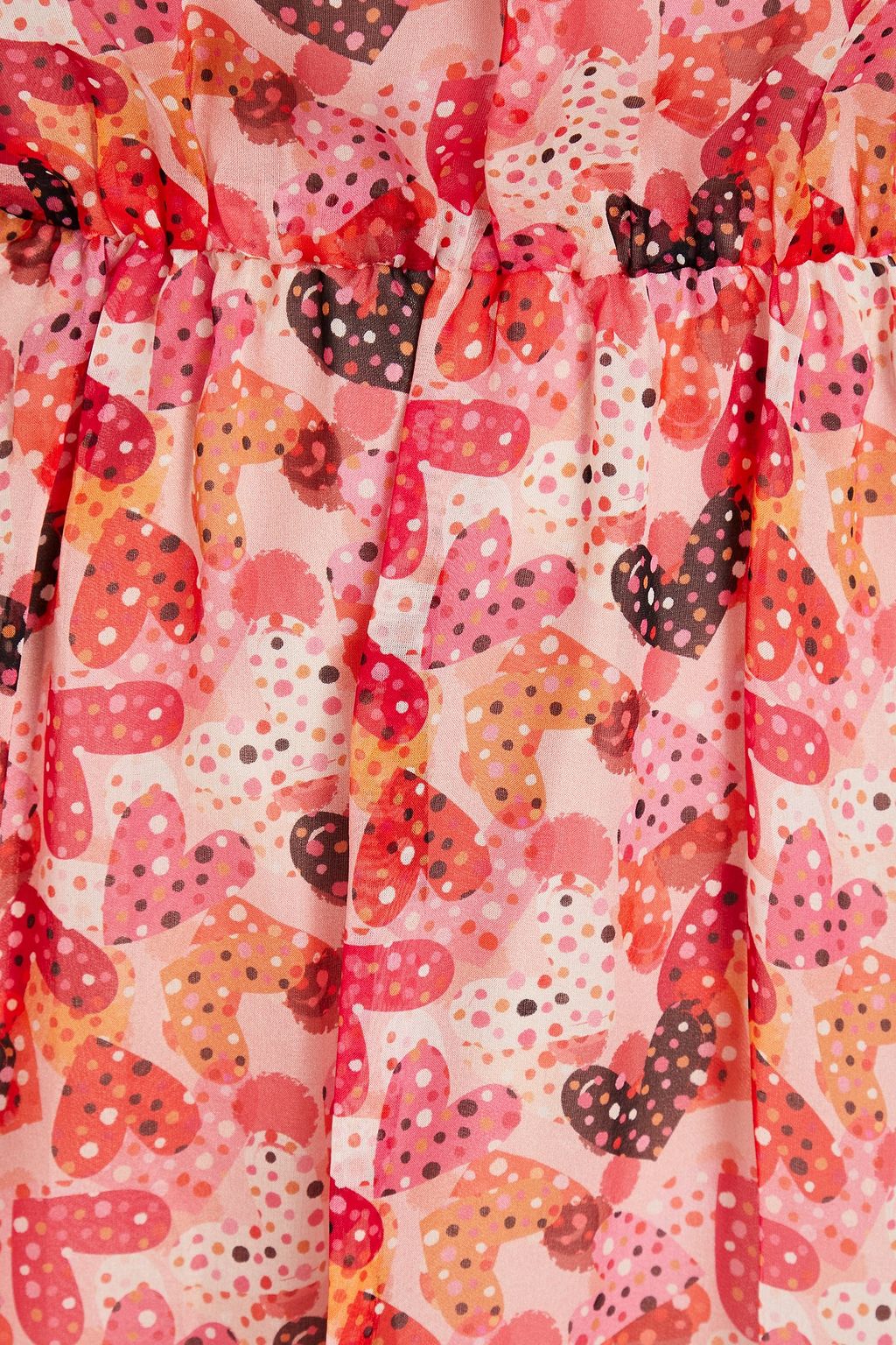 REDVALENTINO Printed silk-chiffon mini dress