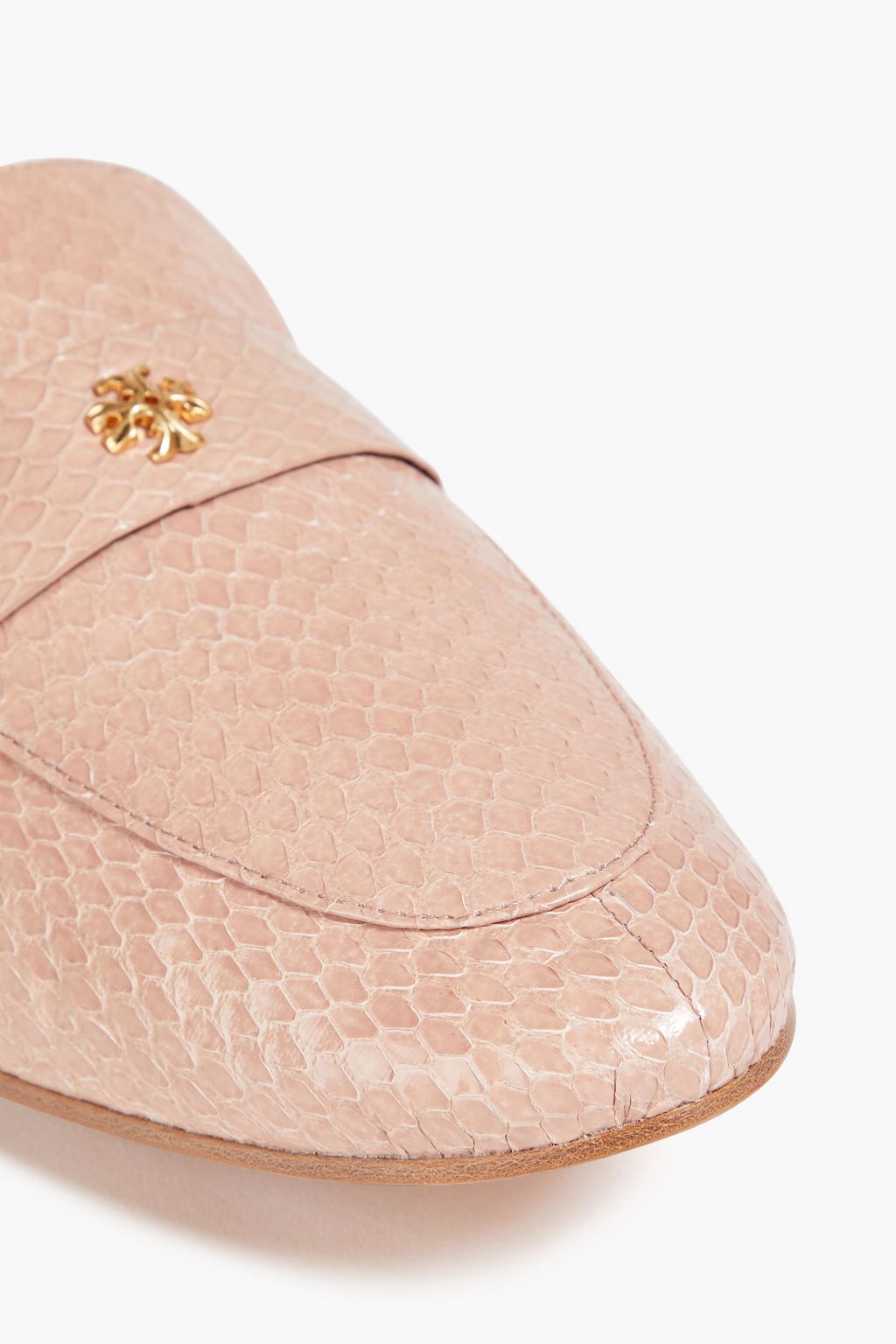 TORY BURCH Verzierte Loafers aus Wasserschlangenleder