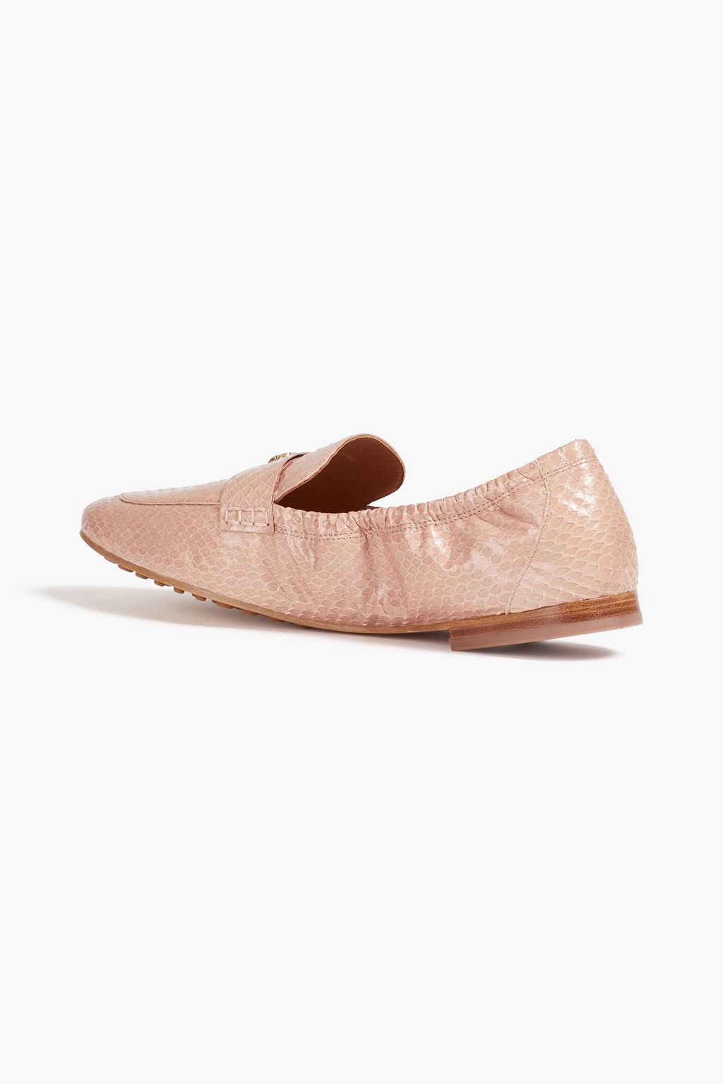TORY BURCH Verzierte Loafers aus Wasserschlangenleder