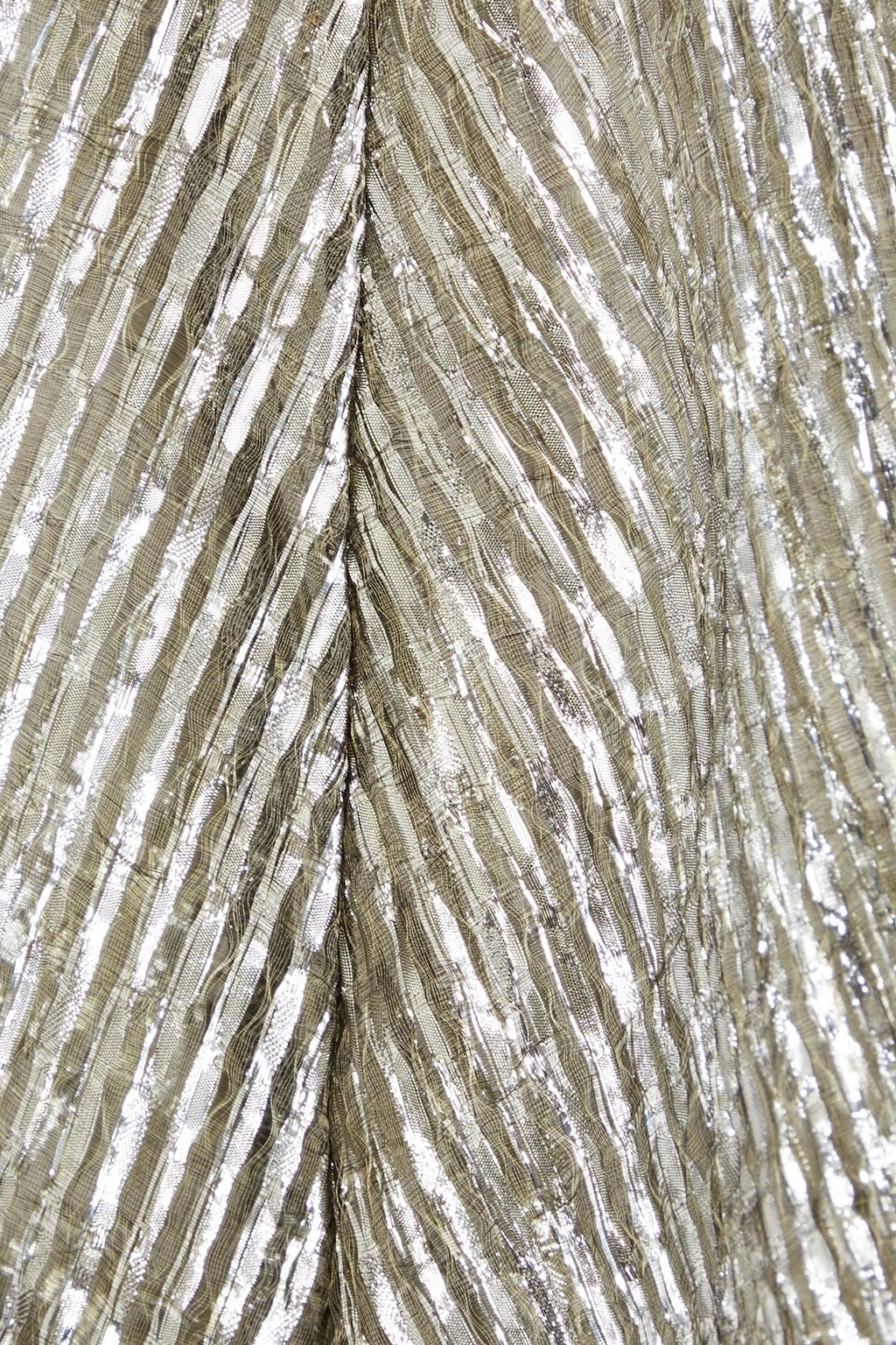 TORY BURCH Metallic fil coupé turtleneck top