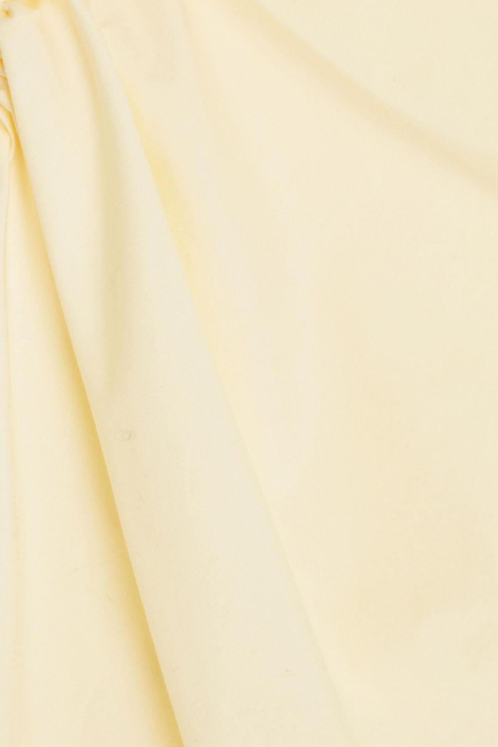 TORY BURCH Lace-up ruched cotton-poplin top
