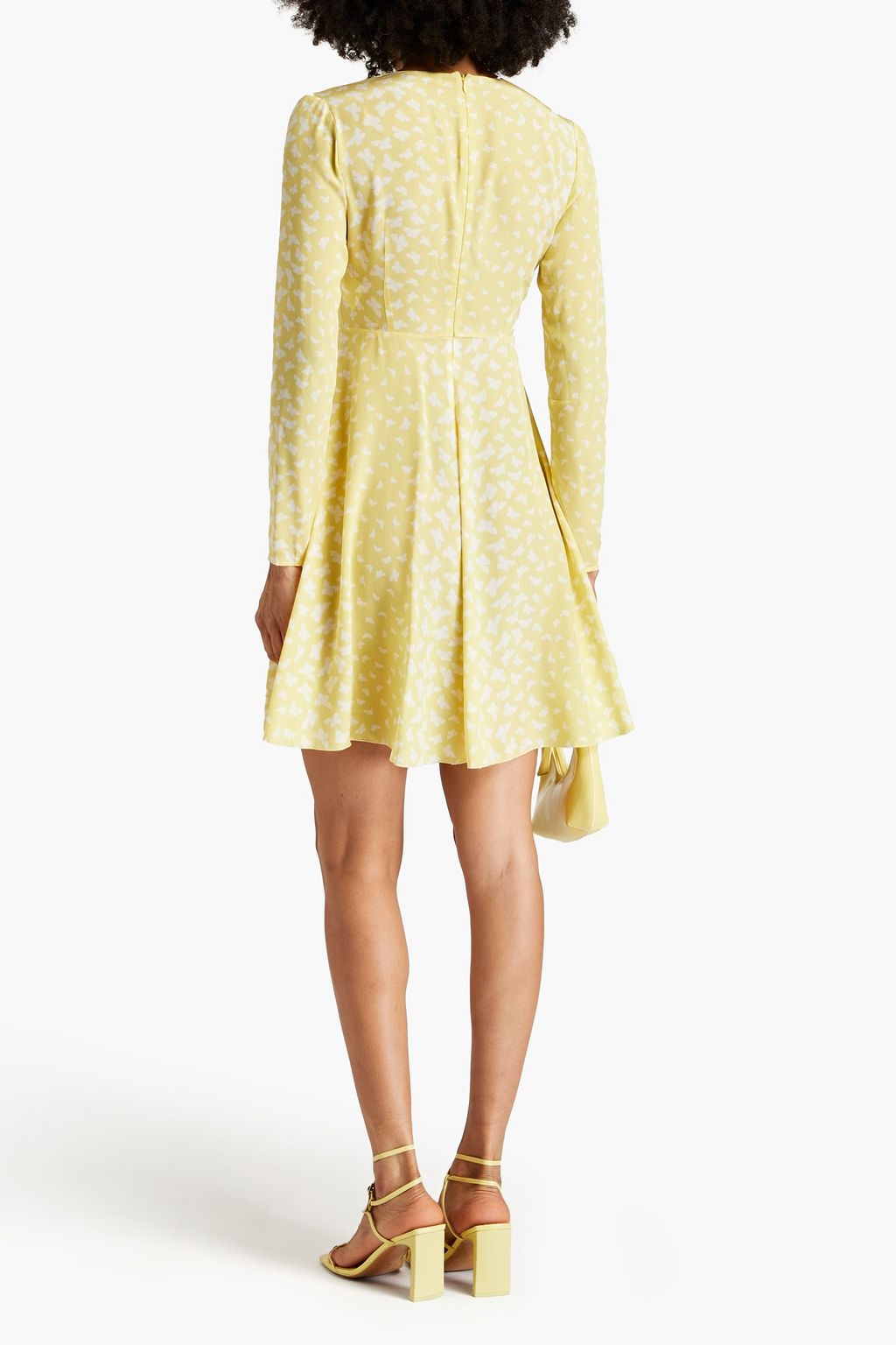 REDVALENTINO Printed silk crepe de chine mini dress
