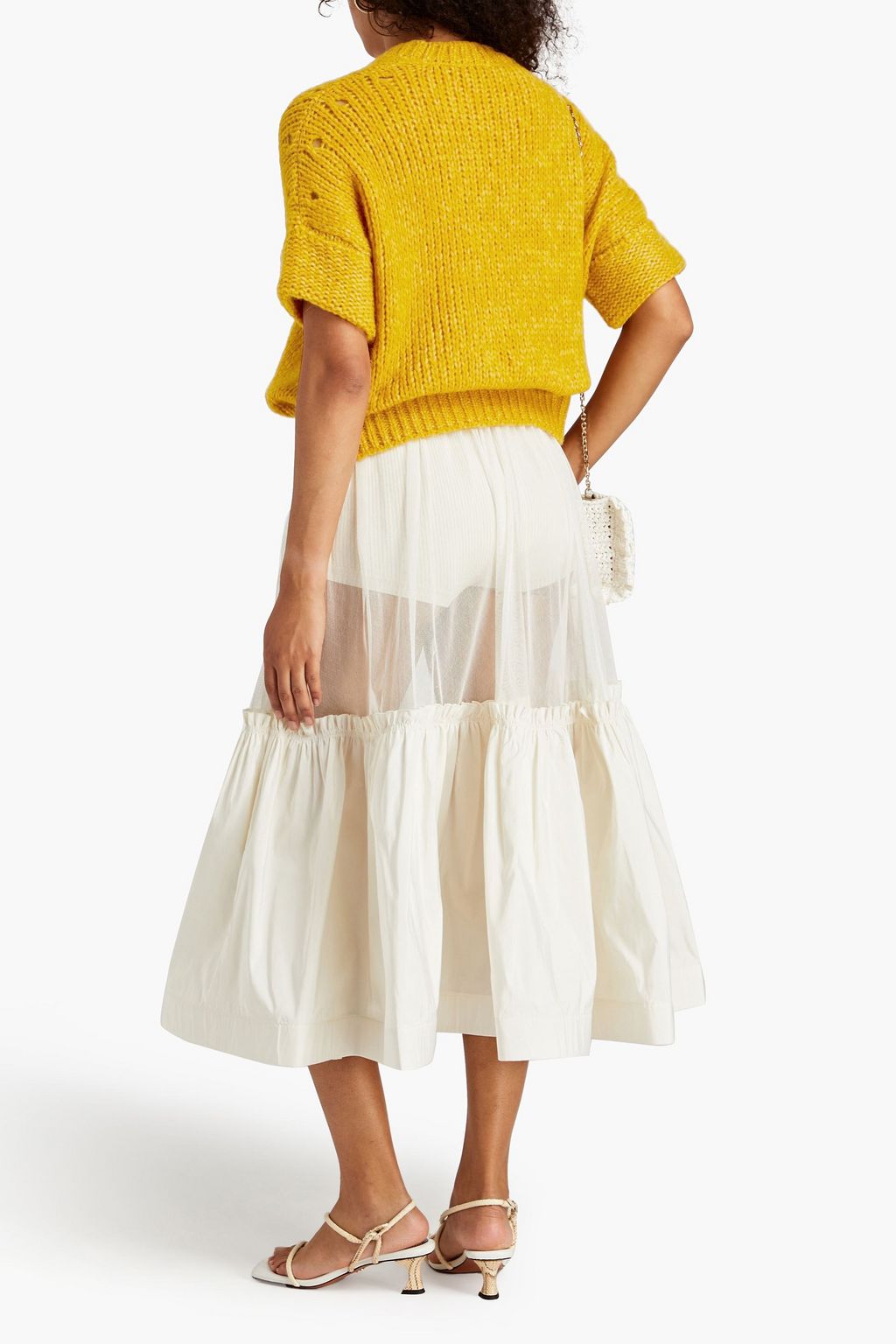 TORY BURCH كنزة رياضية من نسيج محبوك بتصميم مطرّز