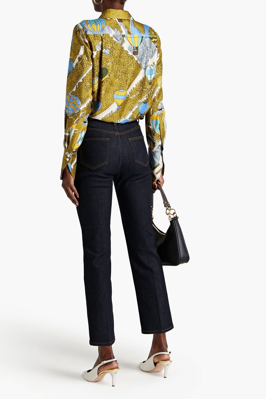 TORY BURCH Hoch sitzende Jeans mit geradem Bein