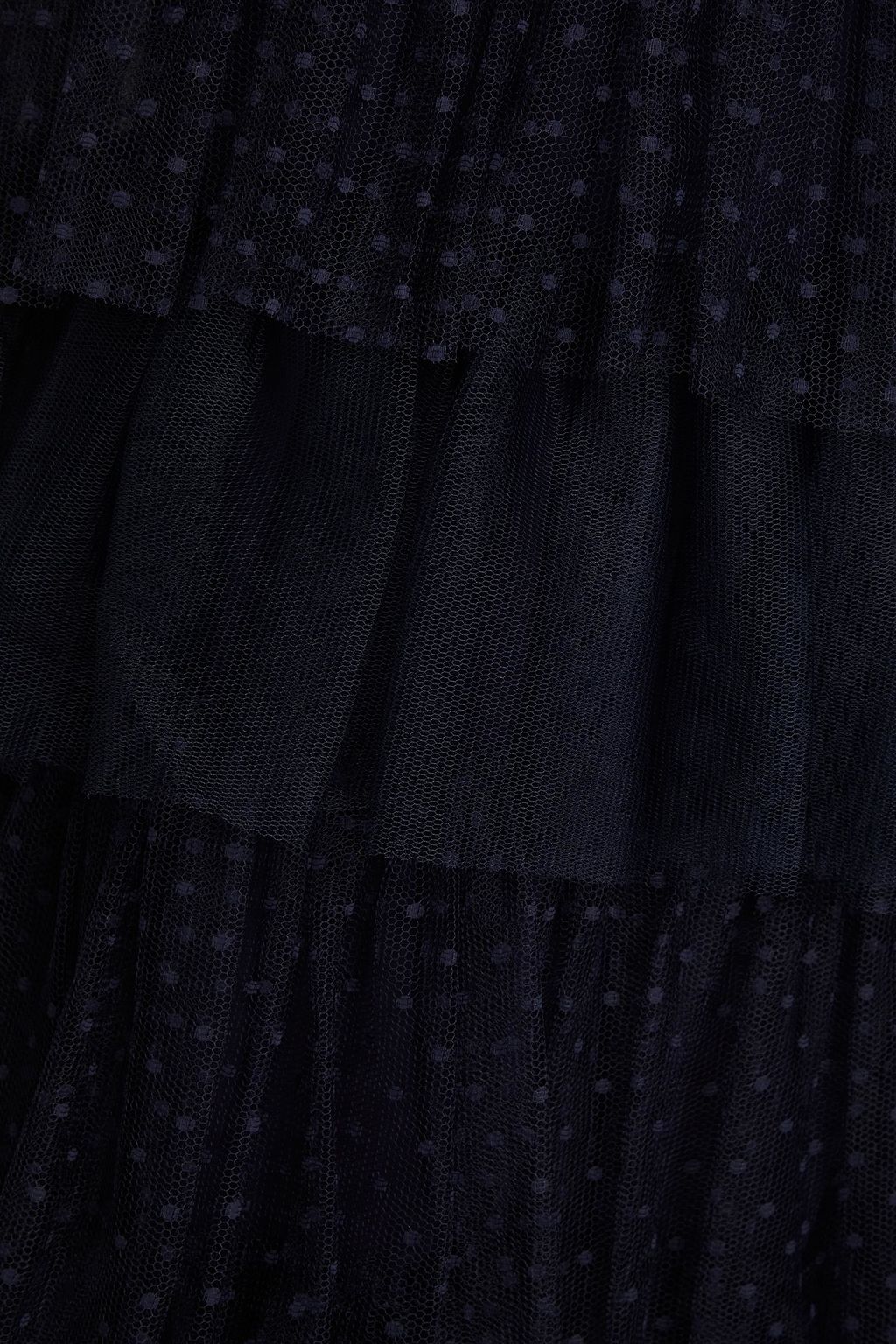 REDVALENTINO Tiered tulle and point d'esprit mini dress