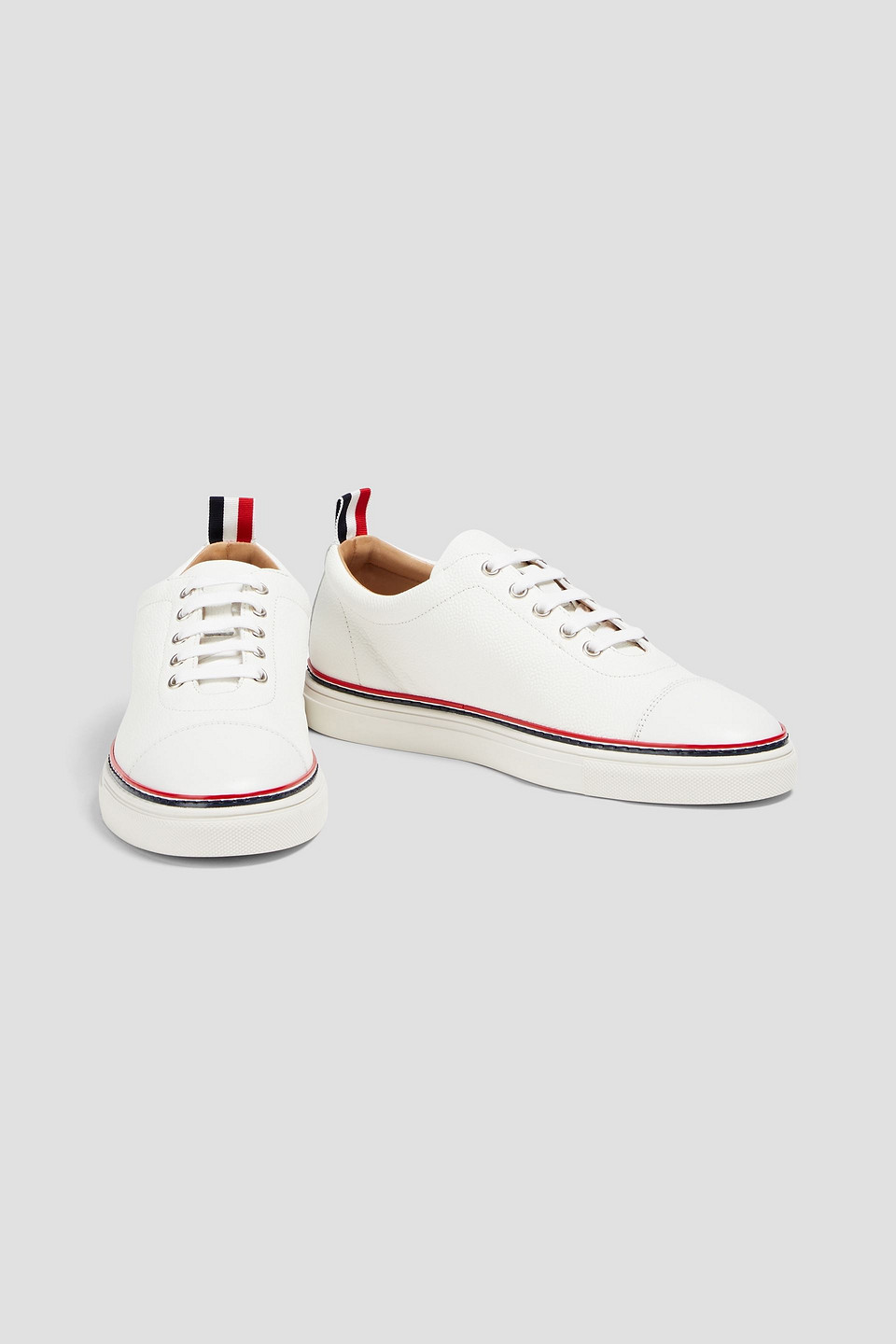  Thom Browne - Sneakers Aus Narbenleder - Weiß - Eu 36.5 
