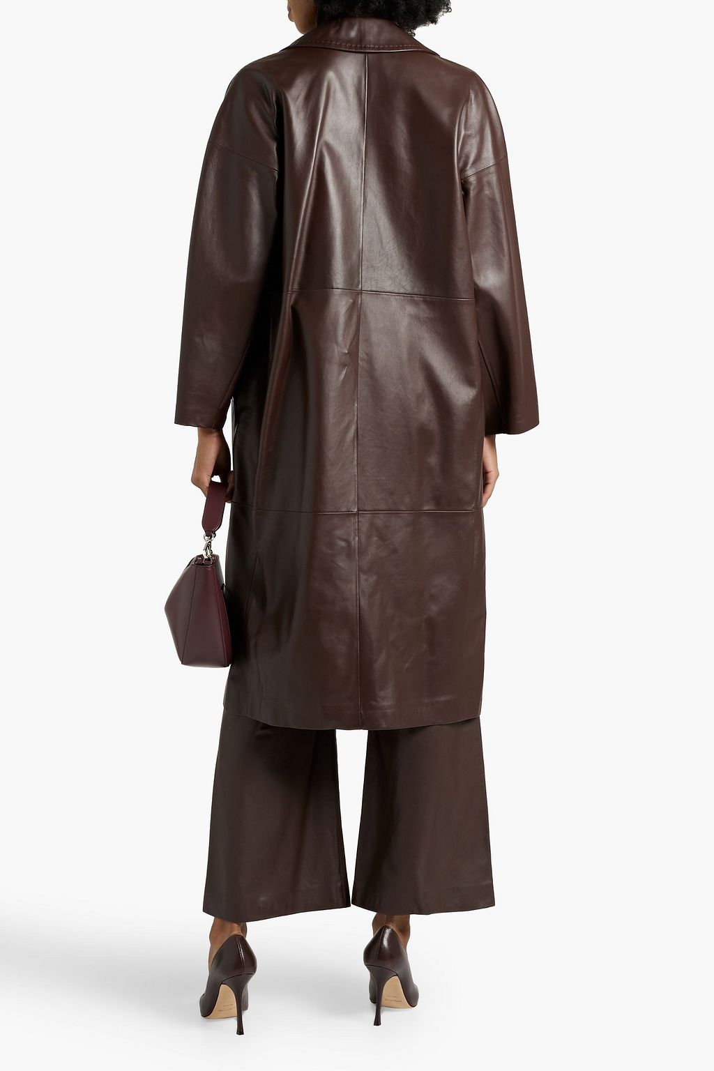 MAX MARA Ussuri double-breasted leather coat