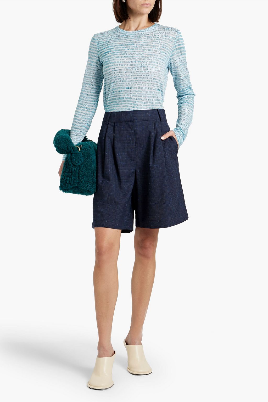 PROENZA SCHOULER Printed cotton-jersey top