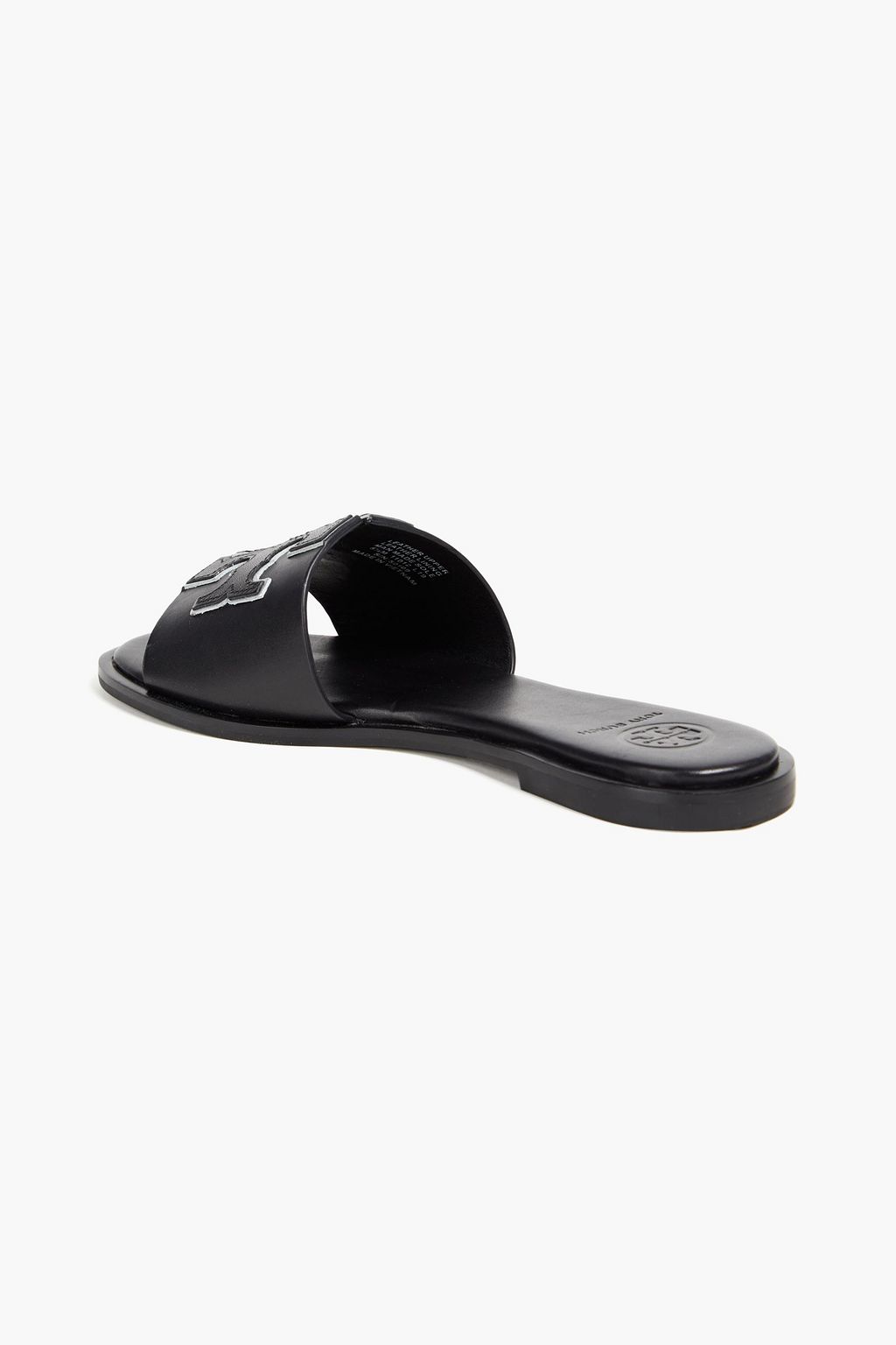 TORY BURCH Ines appliquéd leather slides