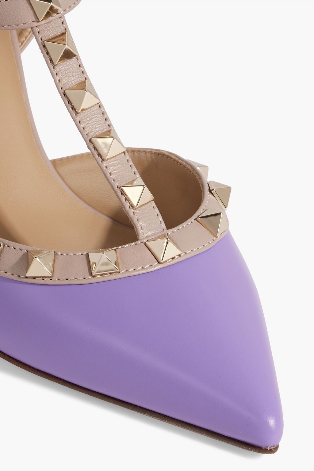 VALENTINO GARAVANI Rockstud two-tone leather pumps
