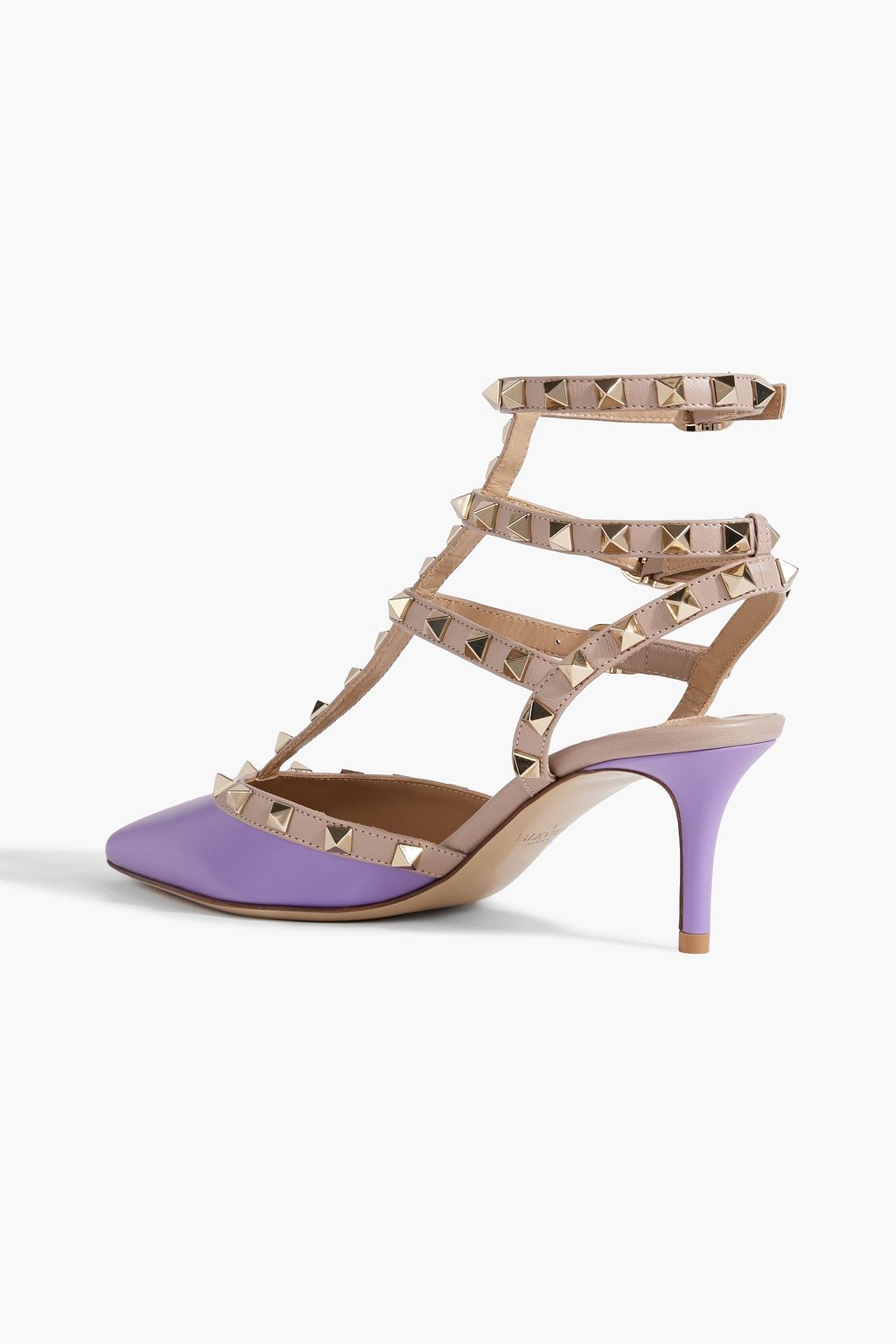 VALENTINO GARAVANI Rockstud two-tone leather pumps