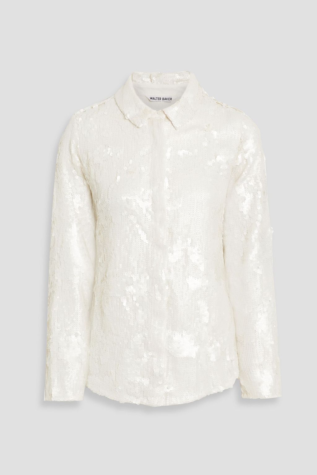 WALTER BAKER Athenea sequinned tulle shirt | THE OUTNET