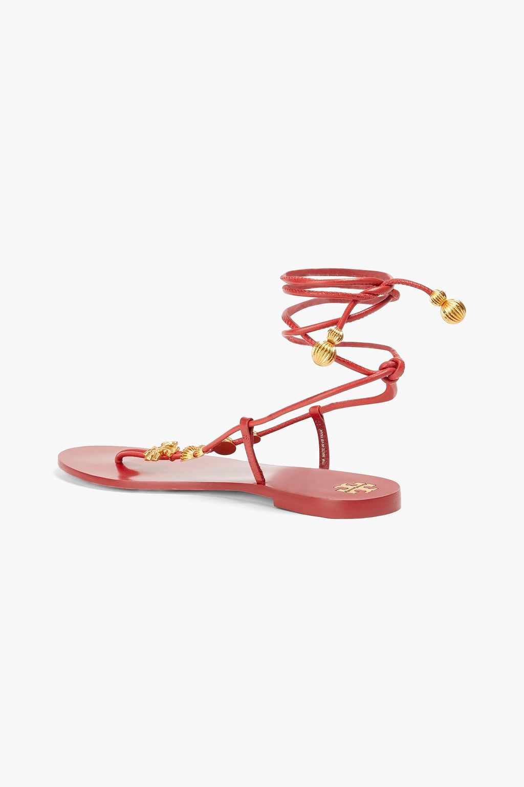 TORY BURCH 장식 디테일 가죽 샌들