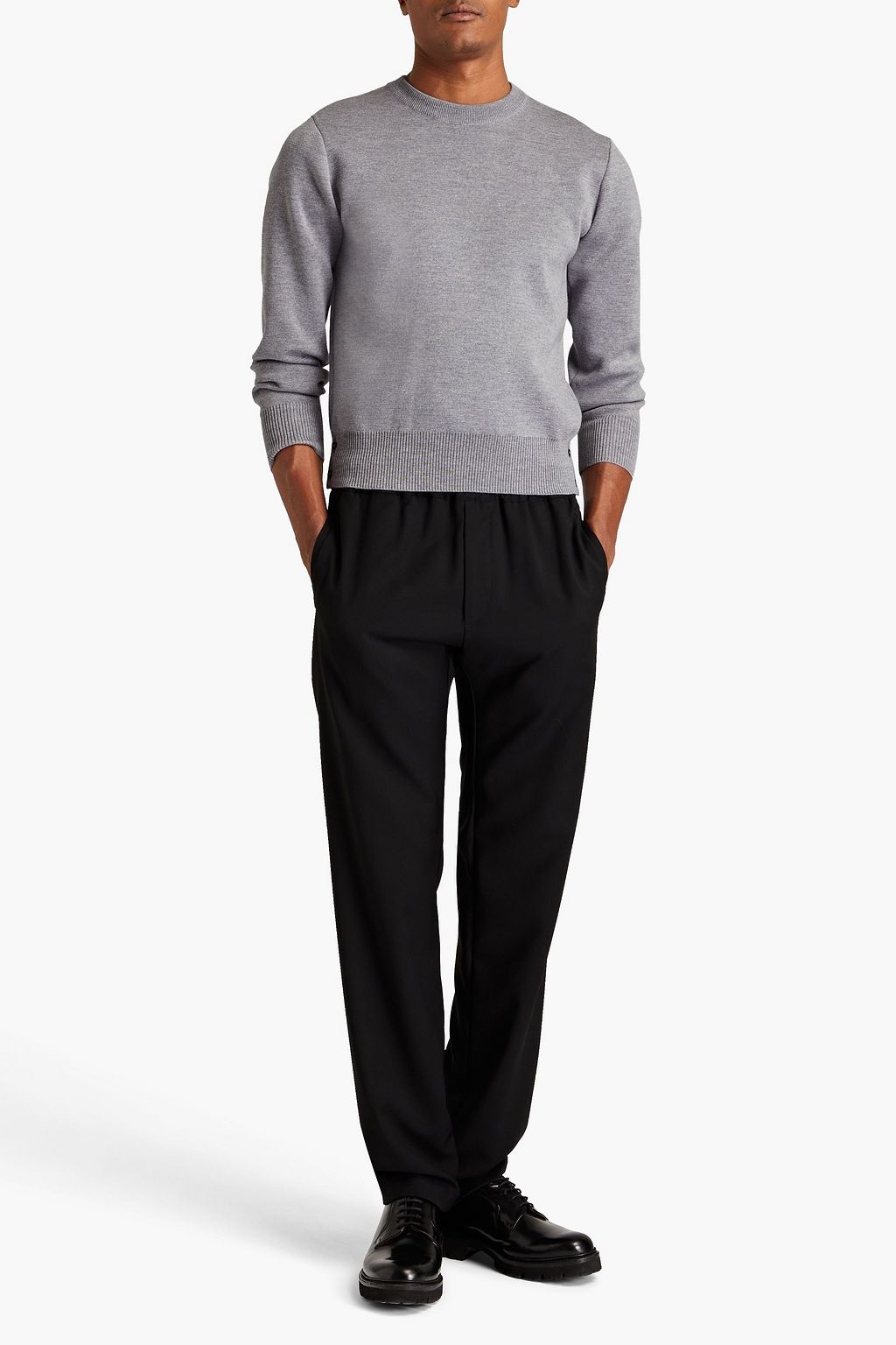 THOM BROWNE Striped merino wool sweater | THE OUTNET