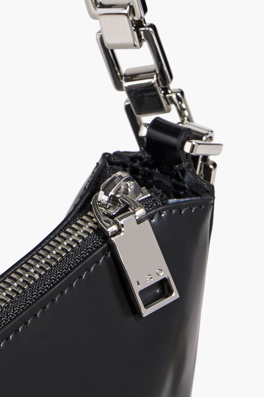 IRO Arc glossed-leather shoulder bag