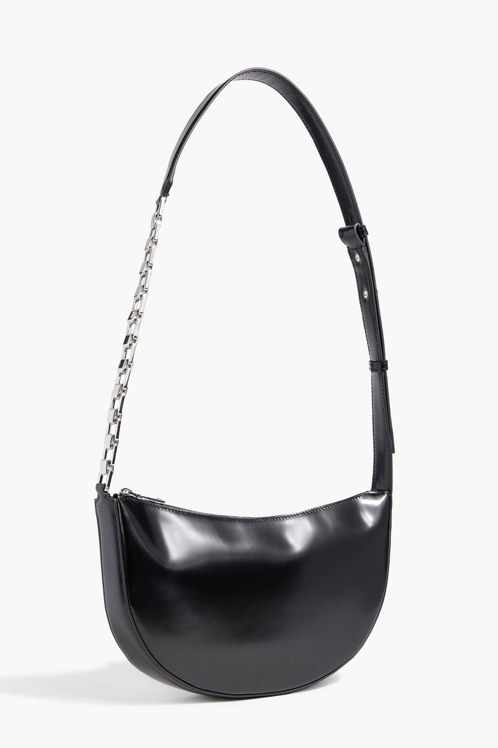 IRO Arc glossed-leather shoulder bag