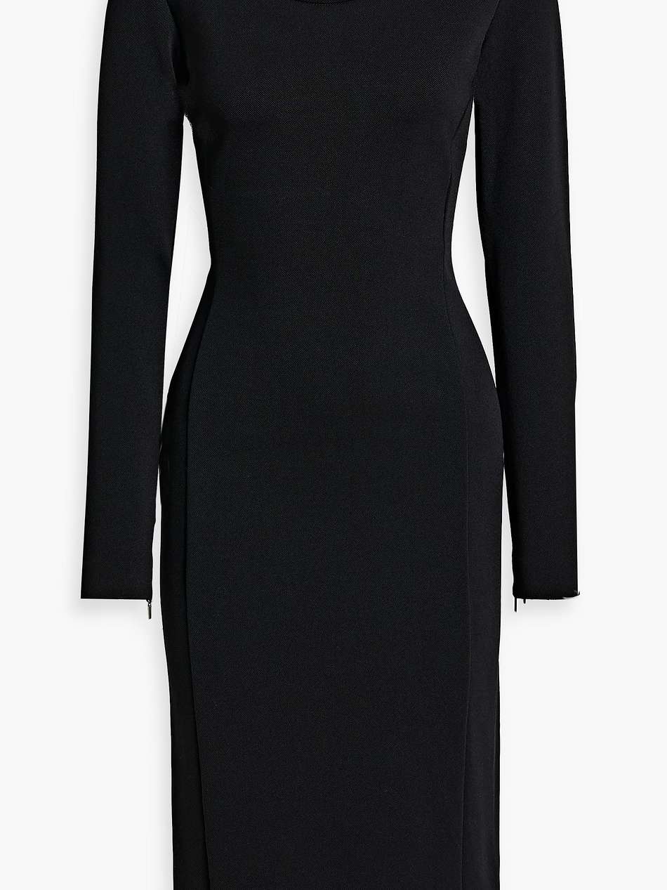 twill midi dress