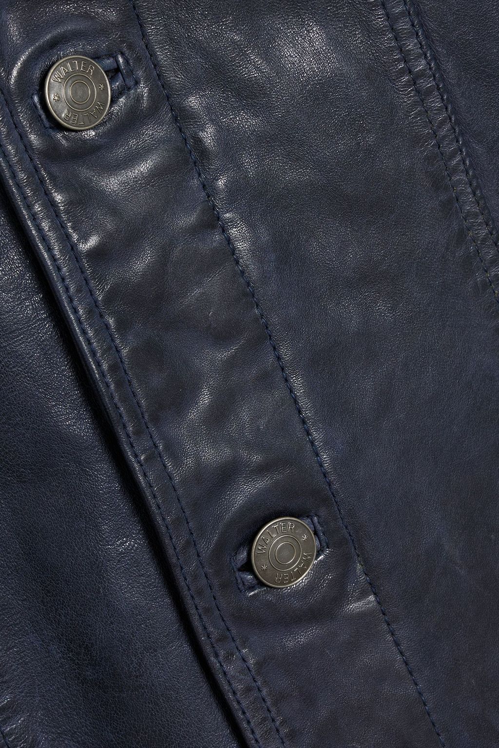 WALTER BAKER Sutton Lederjacke in Knitteroptik