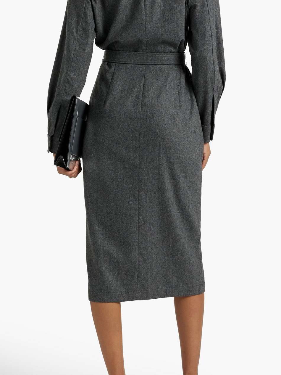 fronda wool-blend shirt dress