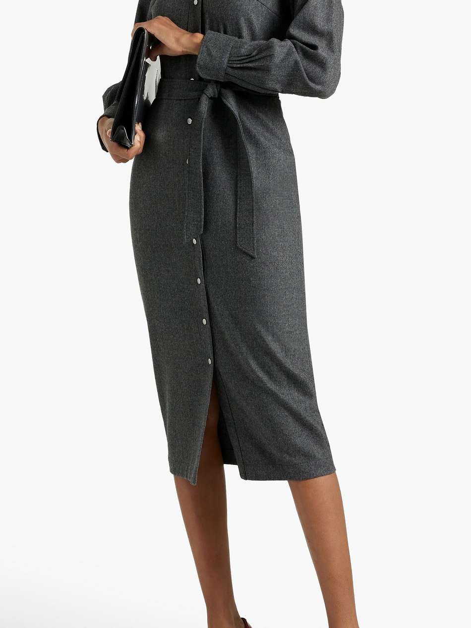 fronda wool-blend shirt dress