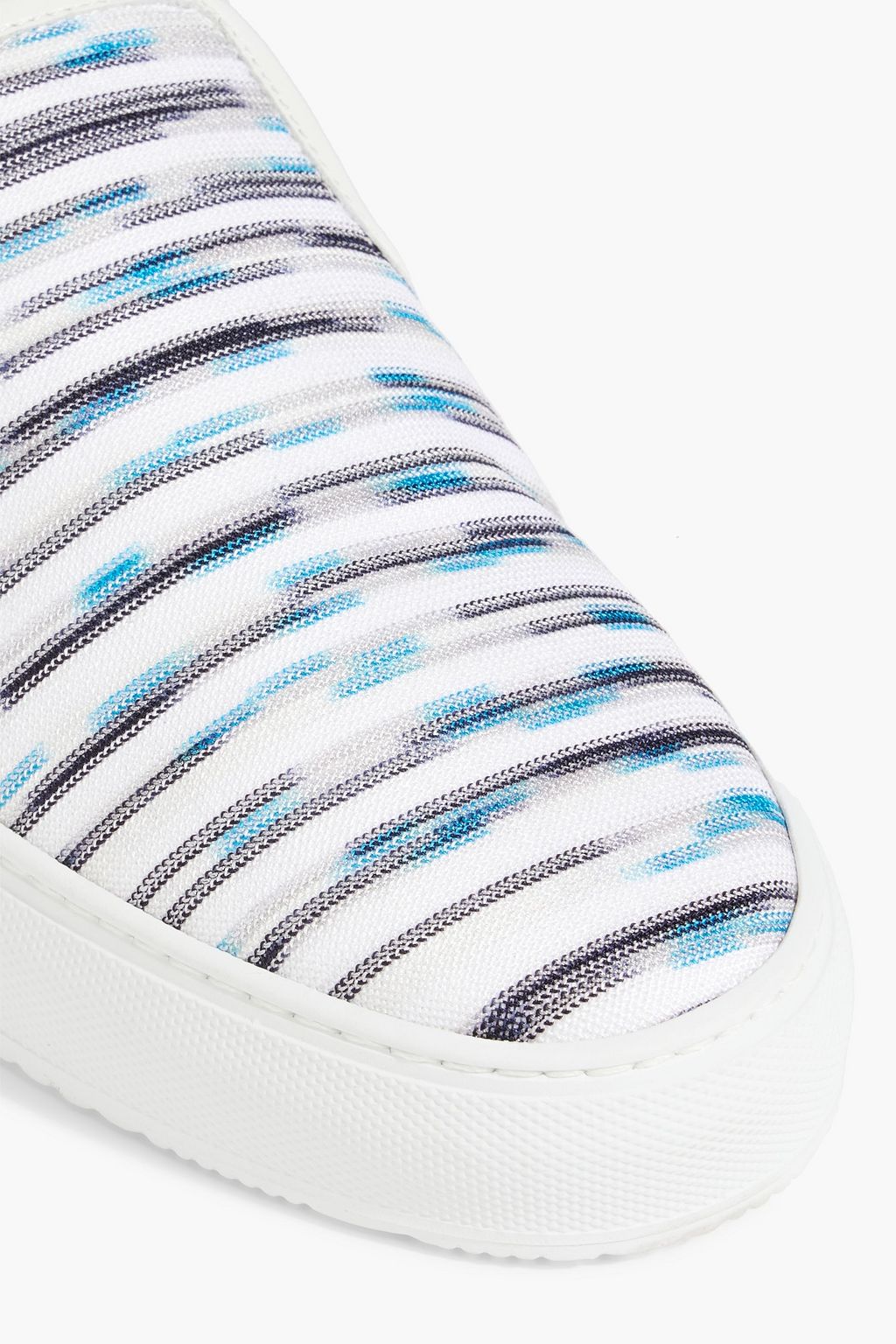 MISSONI Space-dyed stretch-knit slip-on sneakers