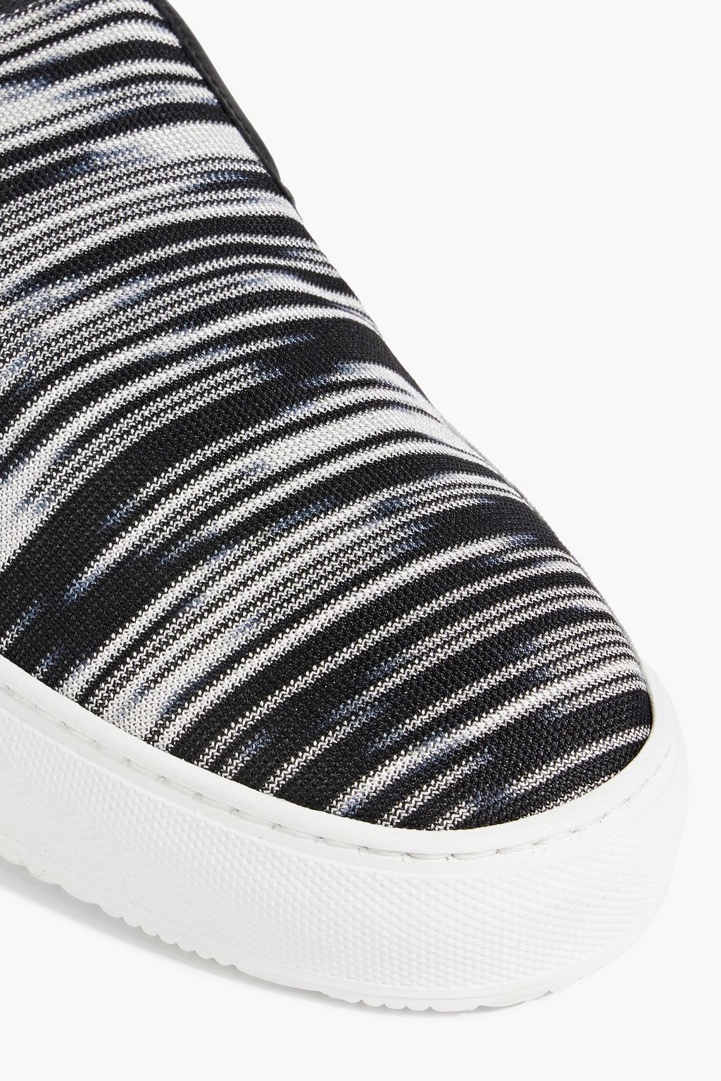 MISSONI Space-dyed stretch-knit slip-on sneakers