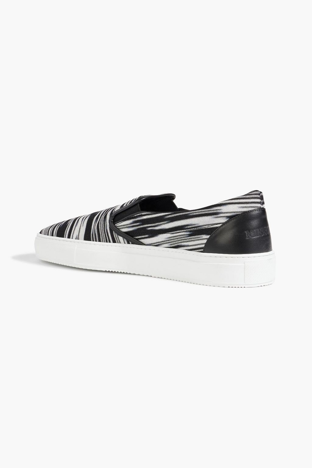 MISSONI Space-dyed stretch-knit slip-on sneakers