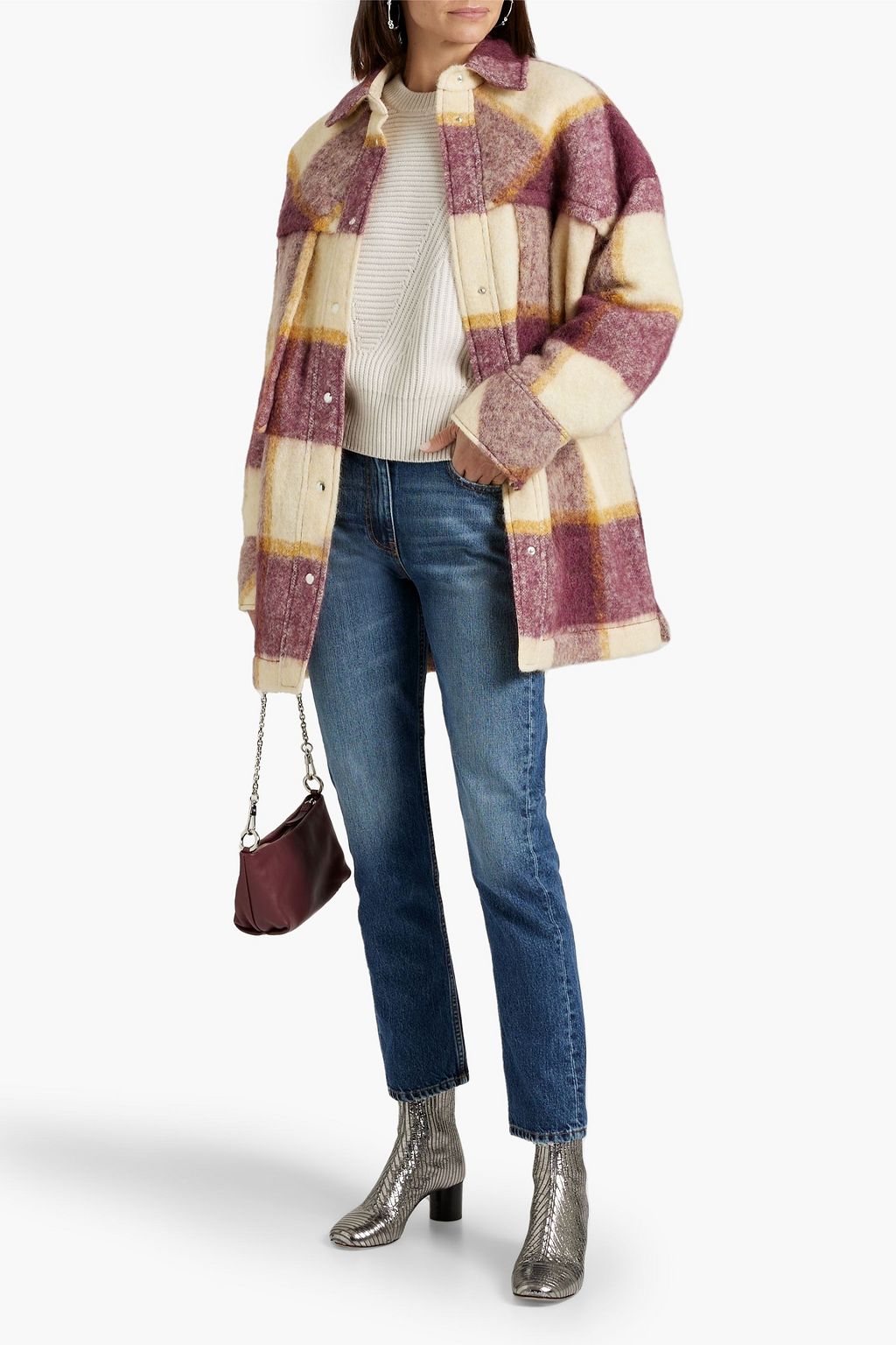 IRO Paje checked flannel shirt jacket