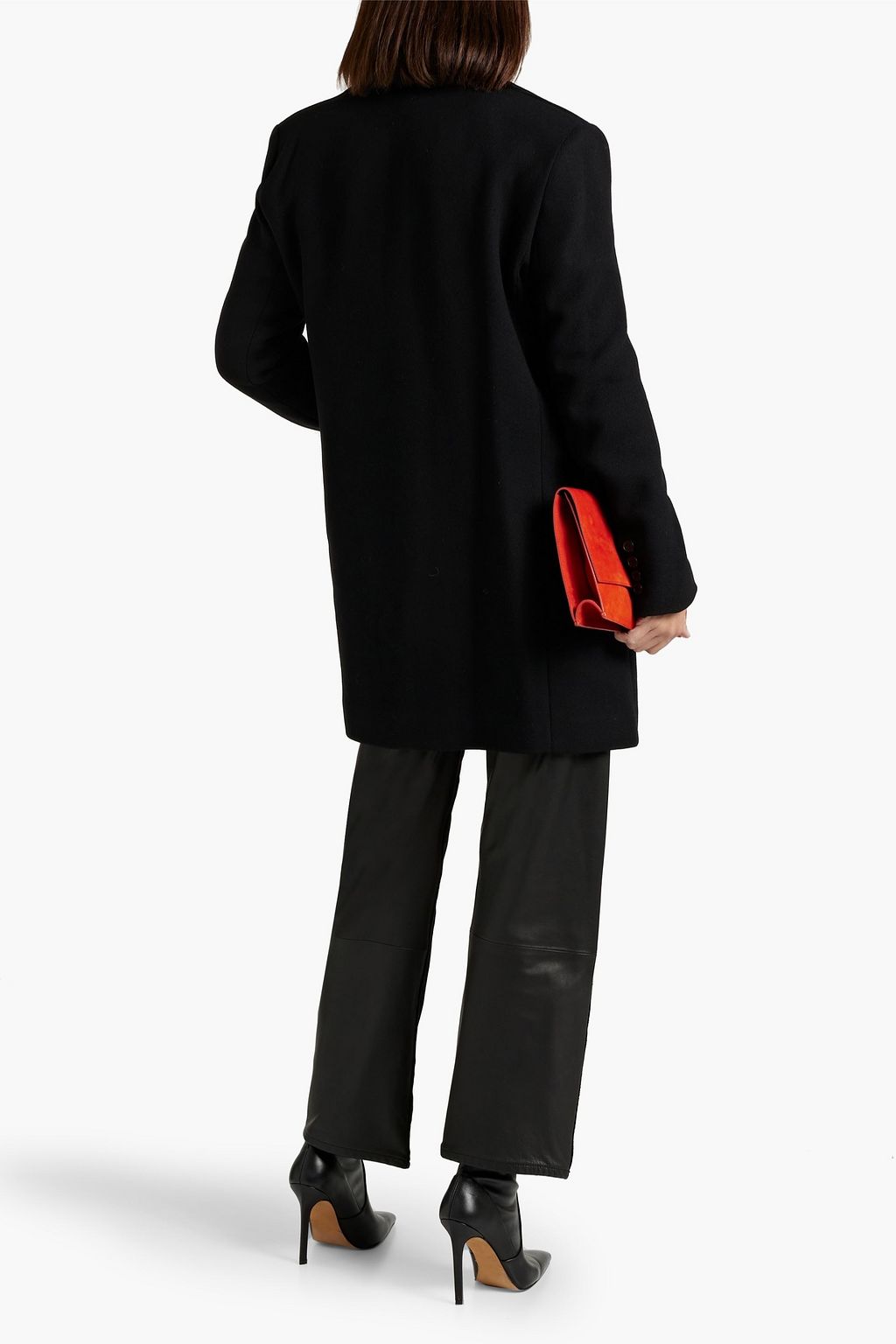 IRO Ignace double-breasted wool-blend flannel coat