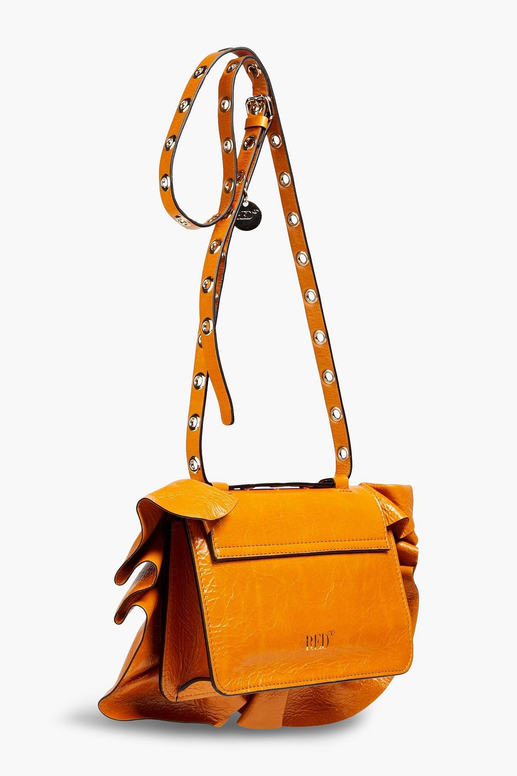 RED(V) Crossbody Bag aus Leder mit Rüschen