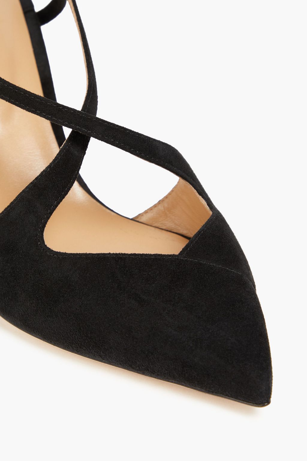 SERGIO ROSSI Suede slingback pumps