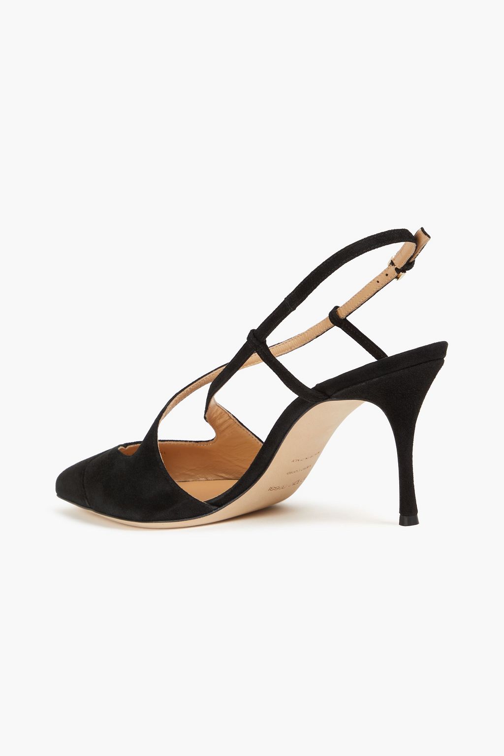 SERGIO ROSSI Suede slingback pumps