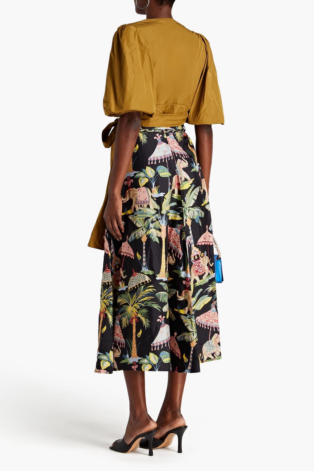 REDVALENTINO Taffeta wrap top