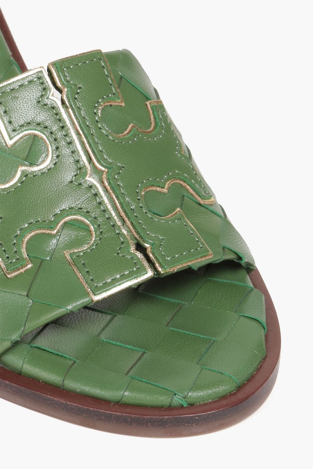 TORY BURCH Ines Mules aus geflochtenem Leder