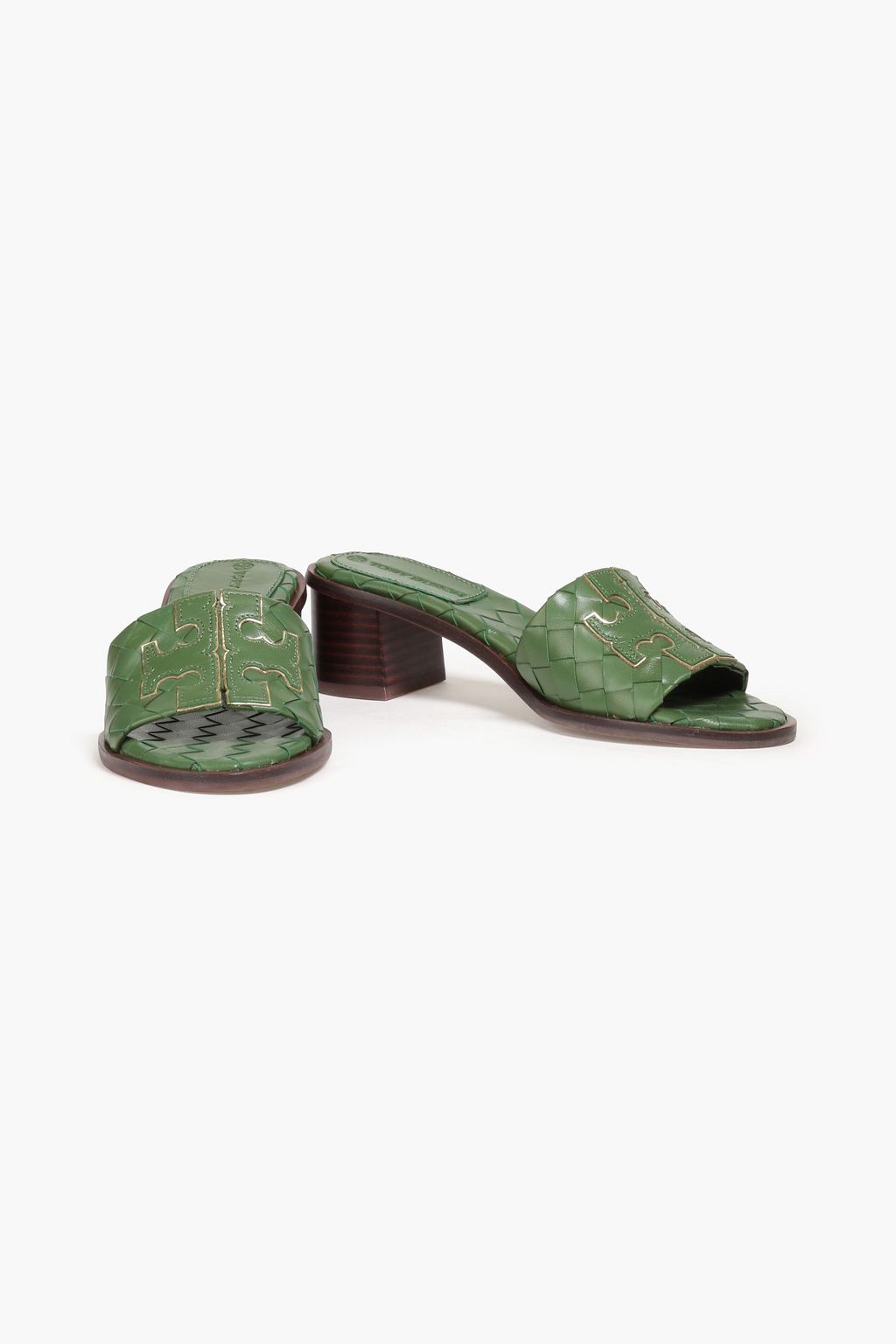 TORY BURCH Ines Mules aus geflochtenem Leder