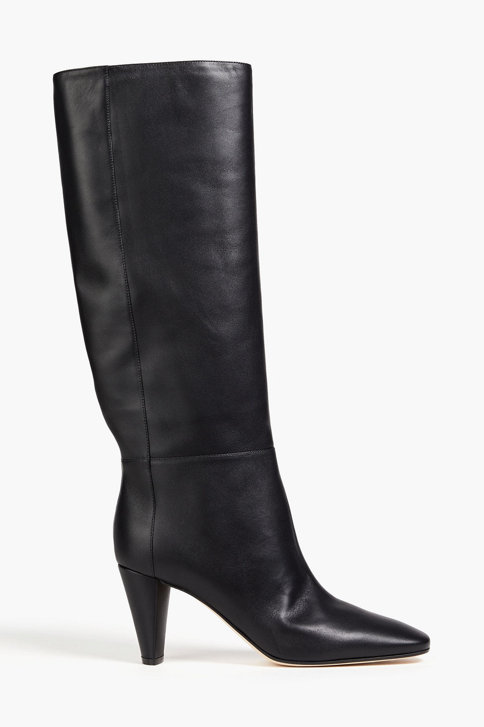 Sergio Rossi Leather Knee Boots In Black