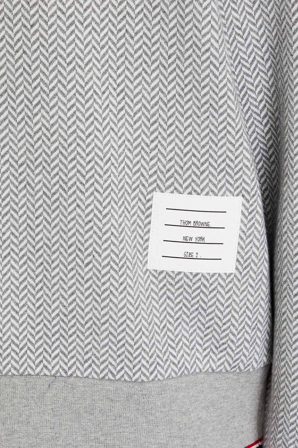 THOM BROWNE 자카드 니트 코튼 스웨터