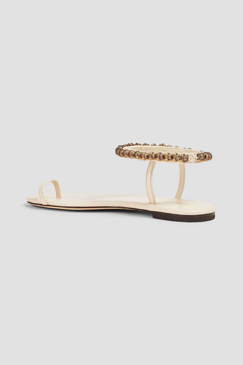 TORY BURCH 카프리 장식 디테일 가죽 샌들