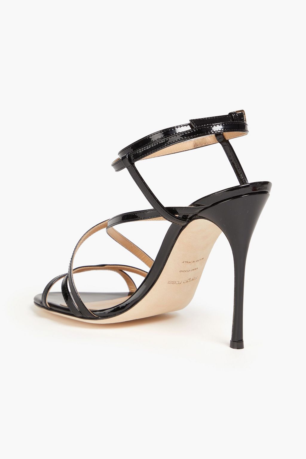 SERGIO ROSSI Bon Ton 105 patent-leather sandals