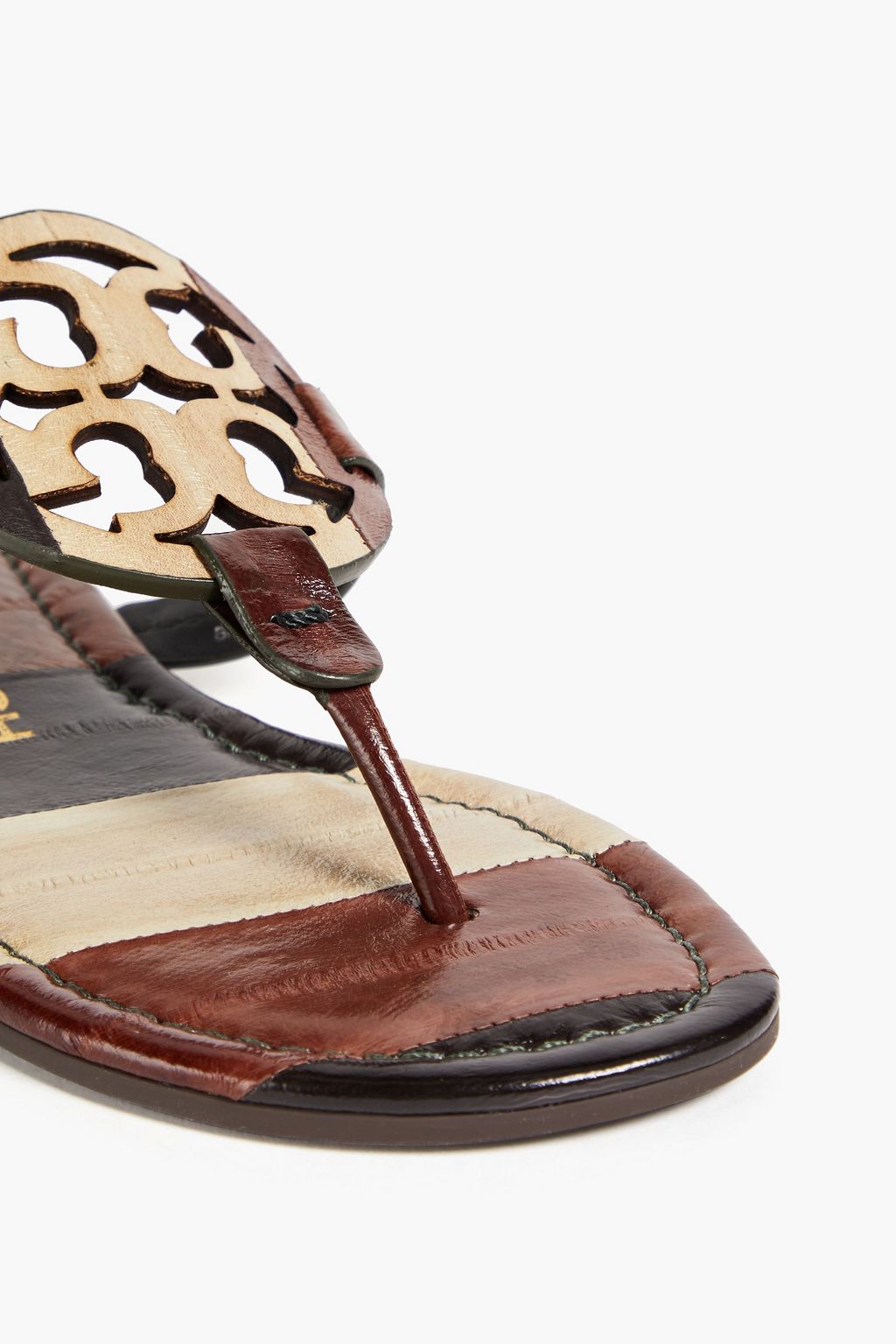 TORY BURCH Miller Sandalen aus lasergeschnittenem Leder