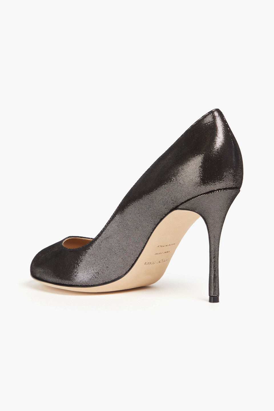  Sergio Rossi - Metallic Suede Pumps - Metallic - Eu 36 