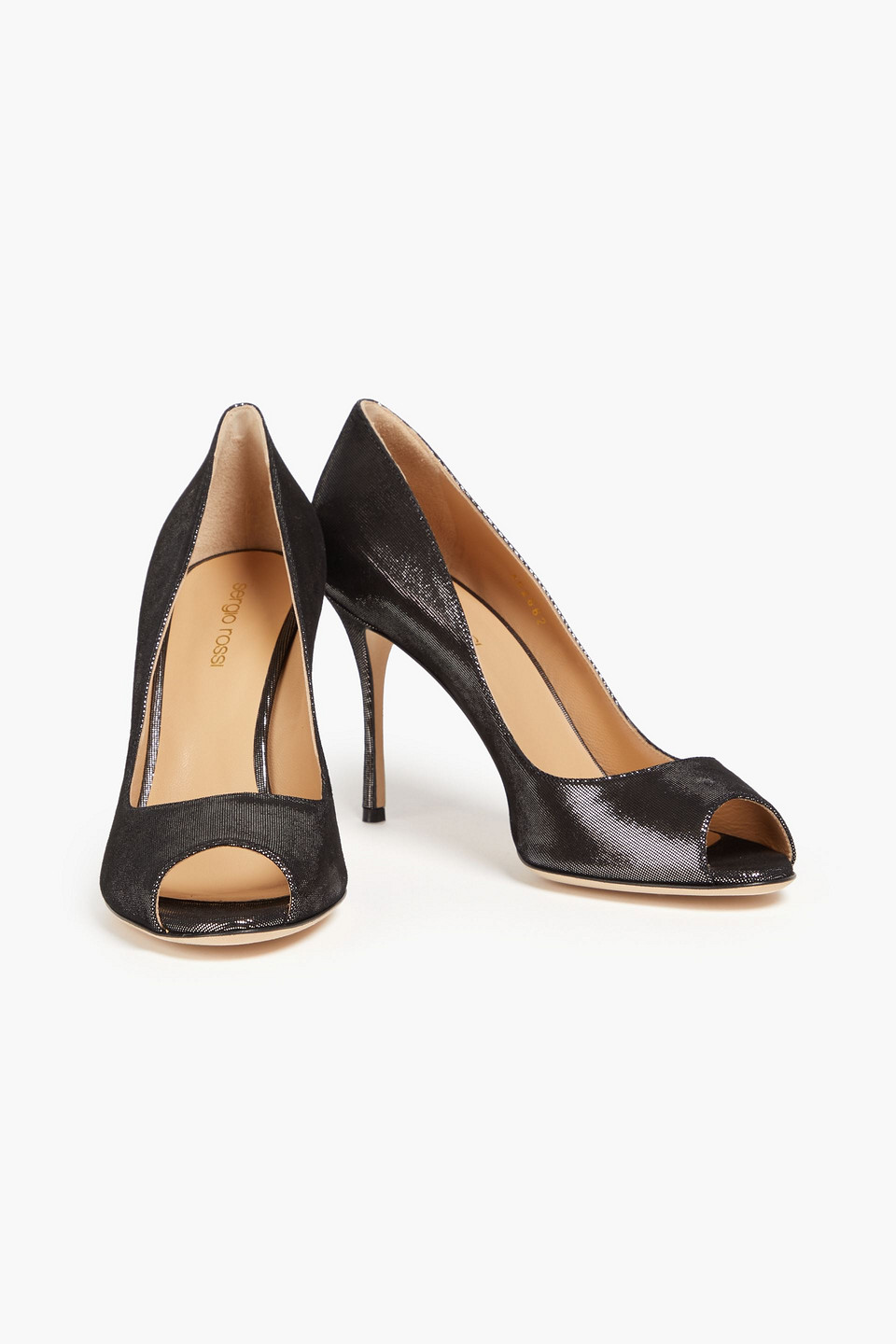  Sergio Rossi - Metallic Suede Pumps - Metallic - Eu 36 