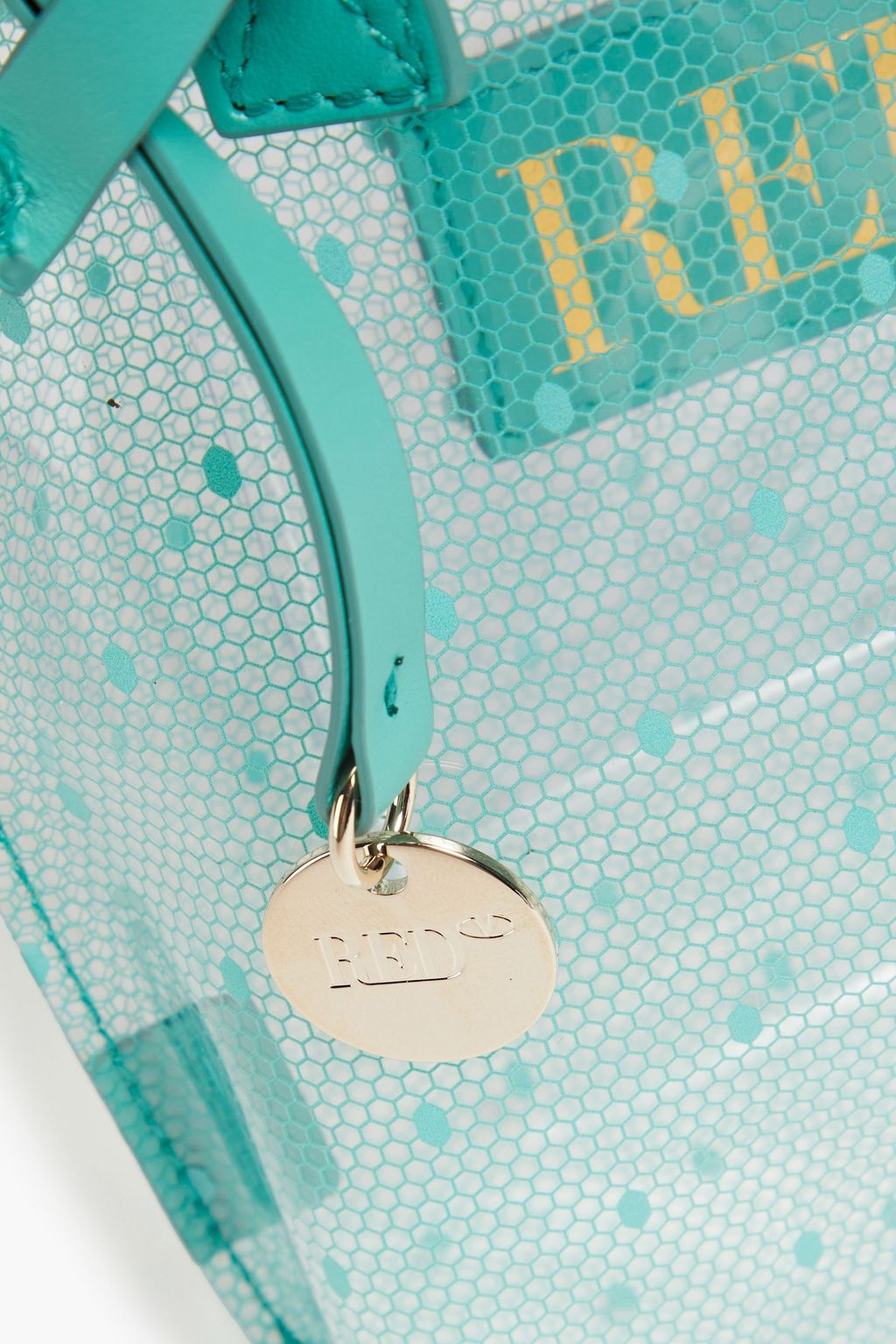 RED(V) Point d'esprit and PVC tote