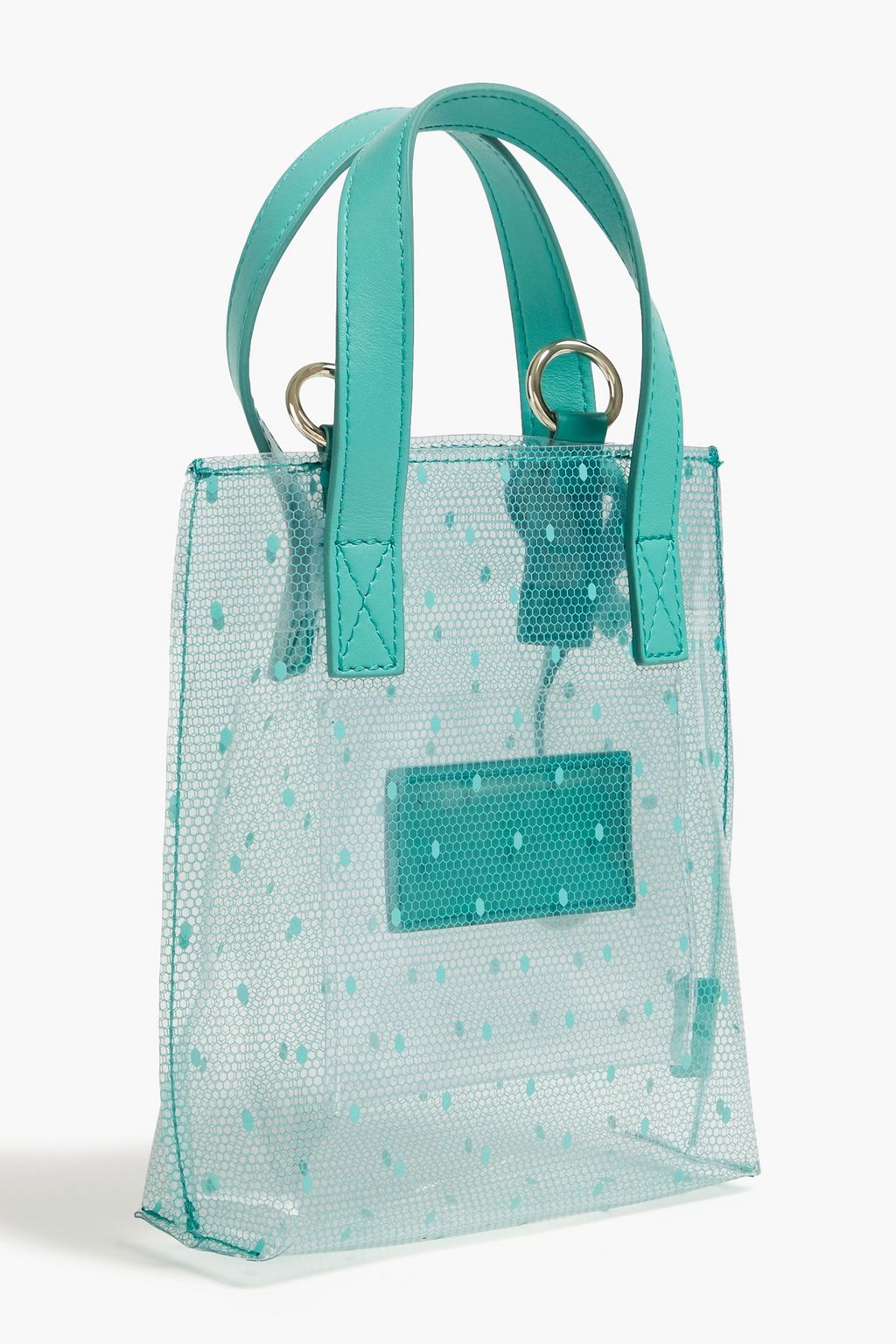 RED(V) Point d'esprit and PVC tote