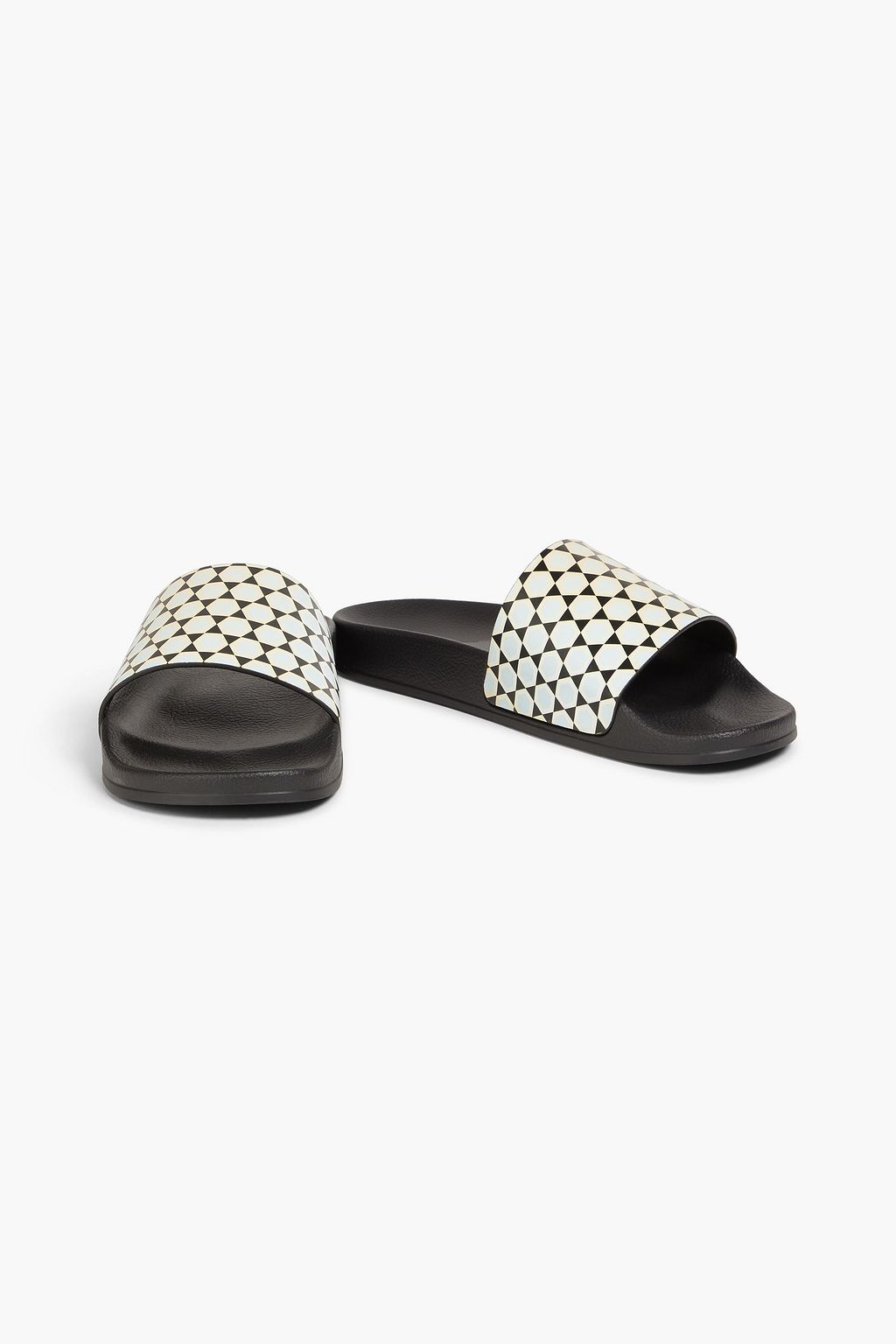 FRESCOBOL CARIOCA Humberto printed leather slides
