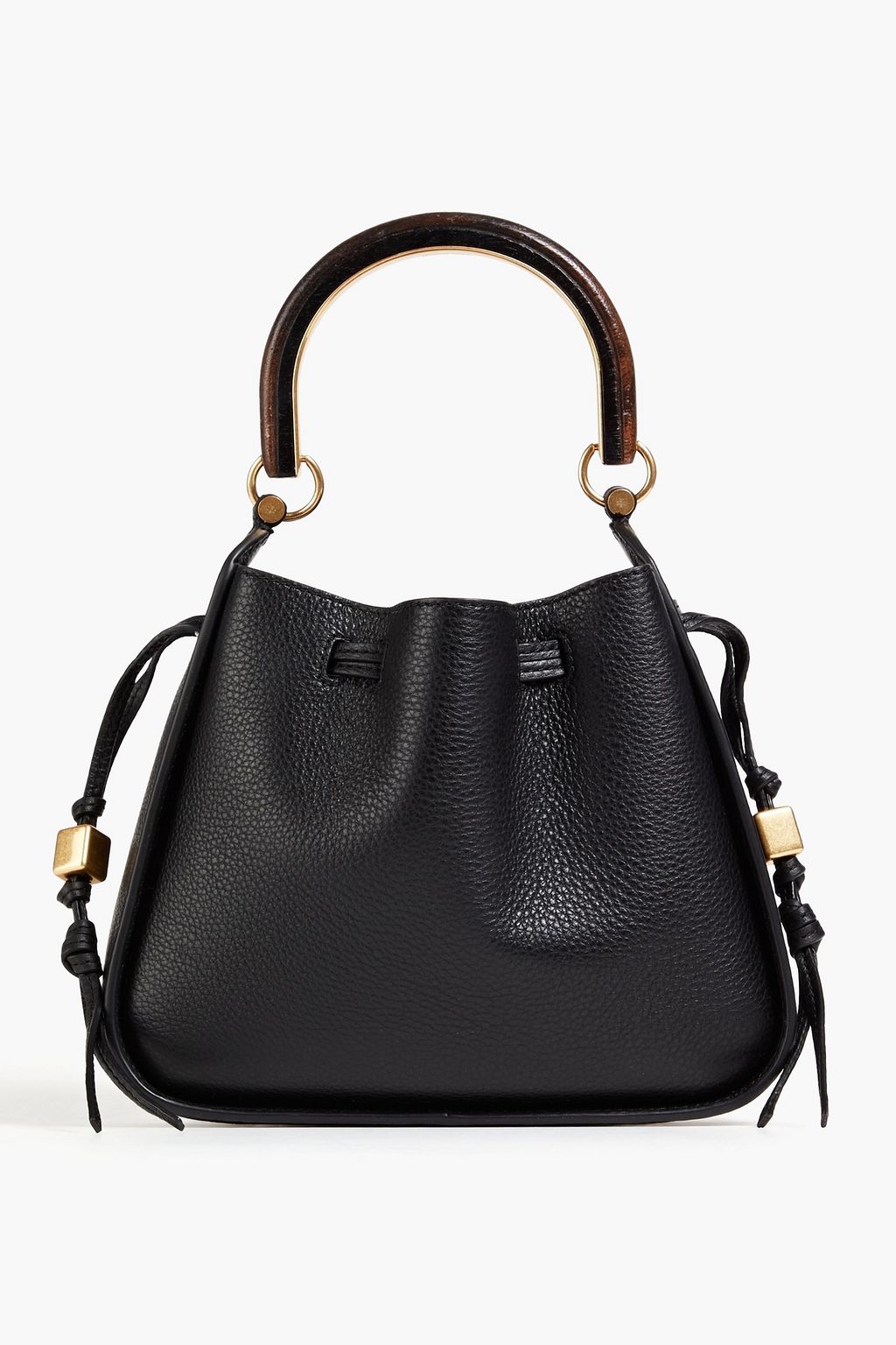 Tory burch black hotsell pebbled leather tote
